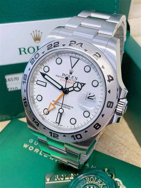 rolex explorer 2 white and black|More.